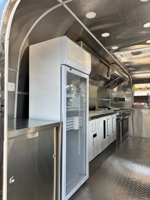 Mirror Polish Stainless Steel Airstream Trailer