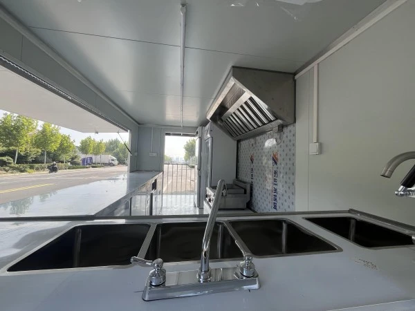 Galvanized Steel Square Food Trailer