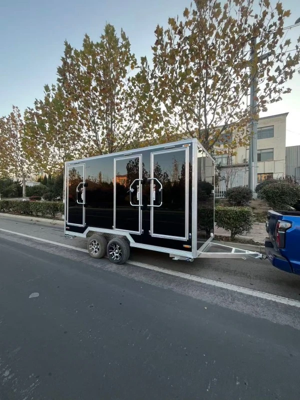 Three Station Commercial Toilet Trailer