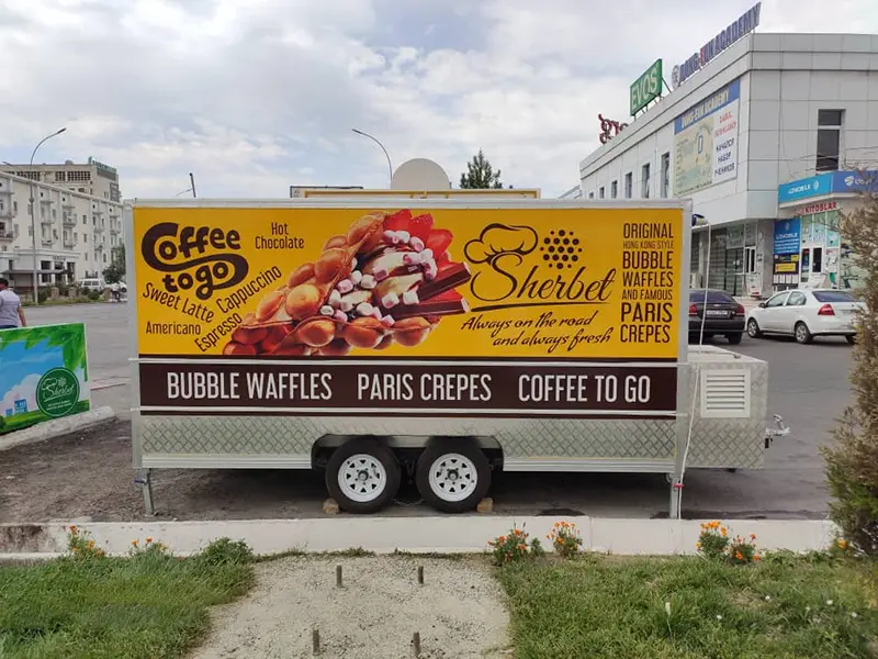 Mobile Bakery Fast Food Kitchen Trailer